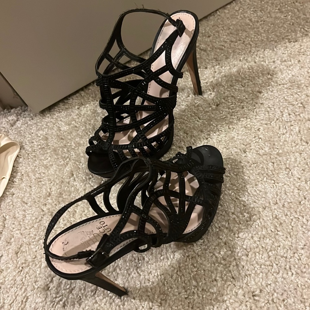 Most comfortable dressy black heels . Many more miles to dance.